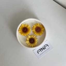 شمع مدل کاسه ای گل برجسته